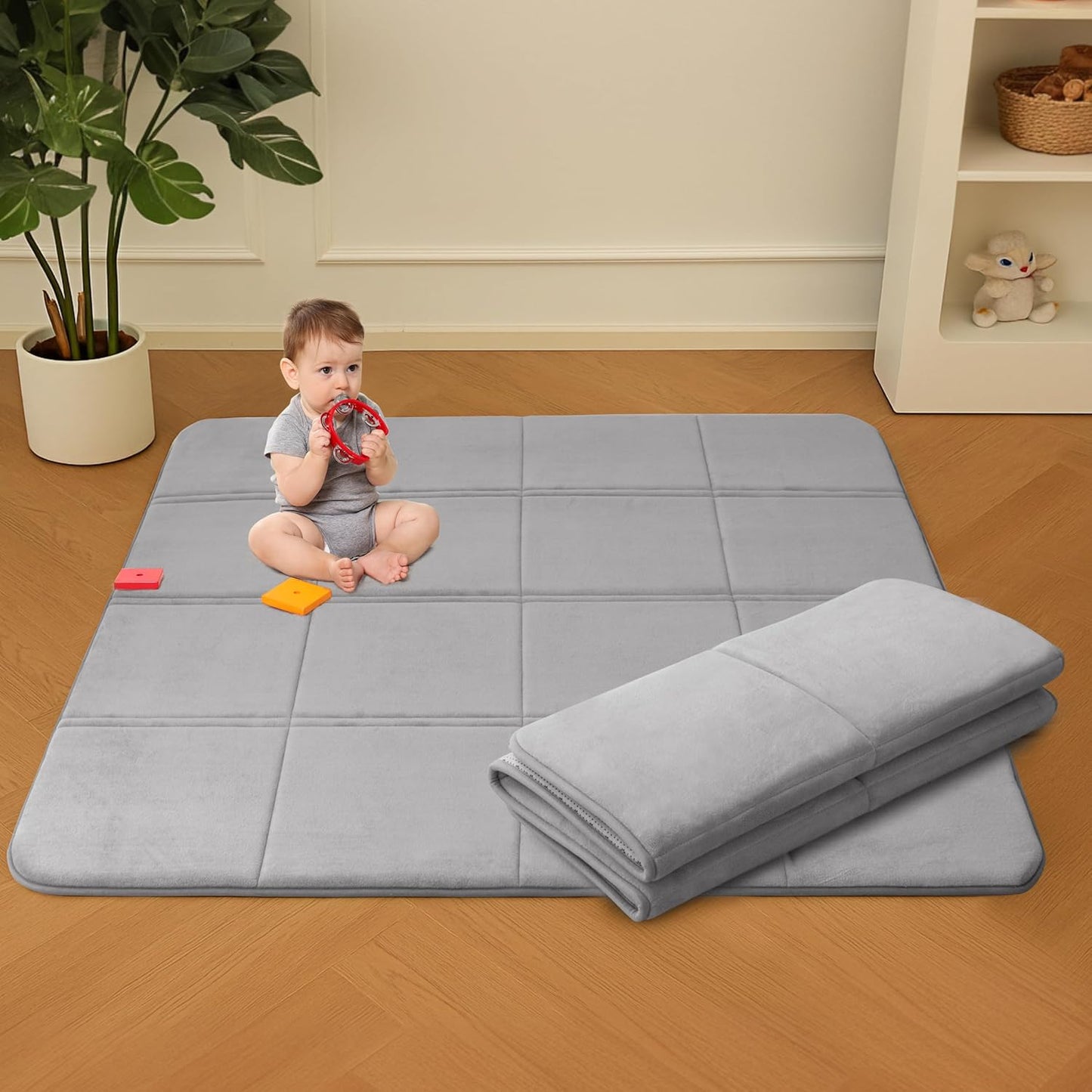 MAXYOYO 36x60 Foldable Baby Play Mat for Tummy Time Fun