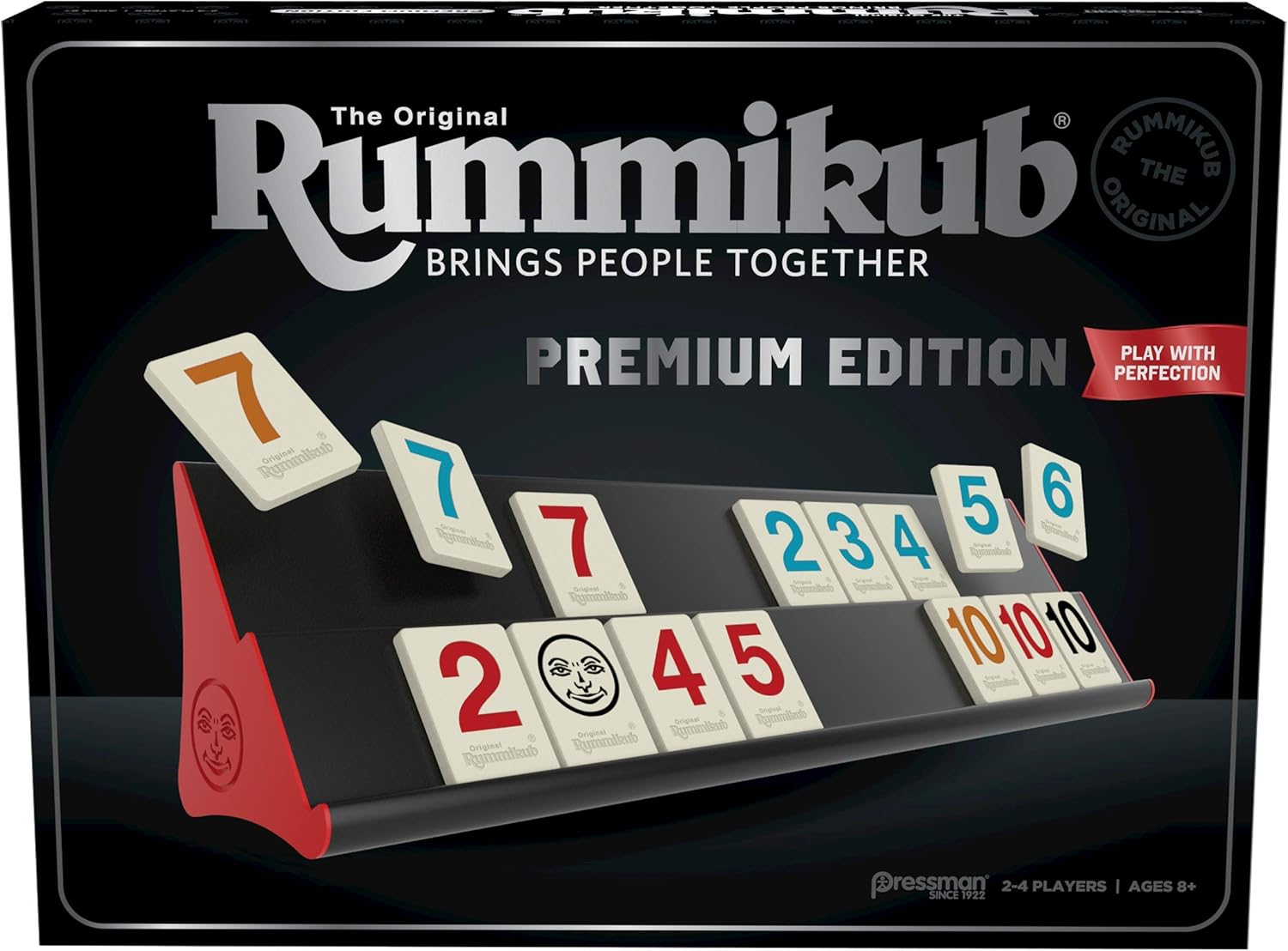 Rummikub Premium Edition with Engraved Tiles and Racks