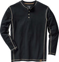 Men's Maverick Long Sleeve Henley Shirt - Casual Fit Cotton/Poly