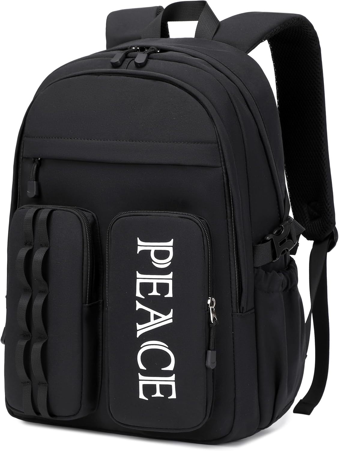College Bookbag Laptop Backpack for Teens and Kids - Black