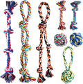 8-Pack Indestructible Dog Rope Toys for Aggressive Chewers