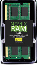 NEMIX RAM 16GB DDR3 1866MHZ PC3-14900 SODIMM Laptop Memory