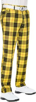 Royal & Awesome Mens Golf Pants Relaxed Fit Plaid - Comfortable Men's