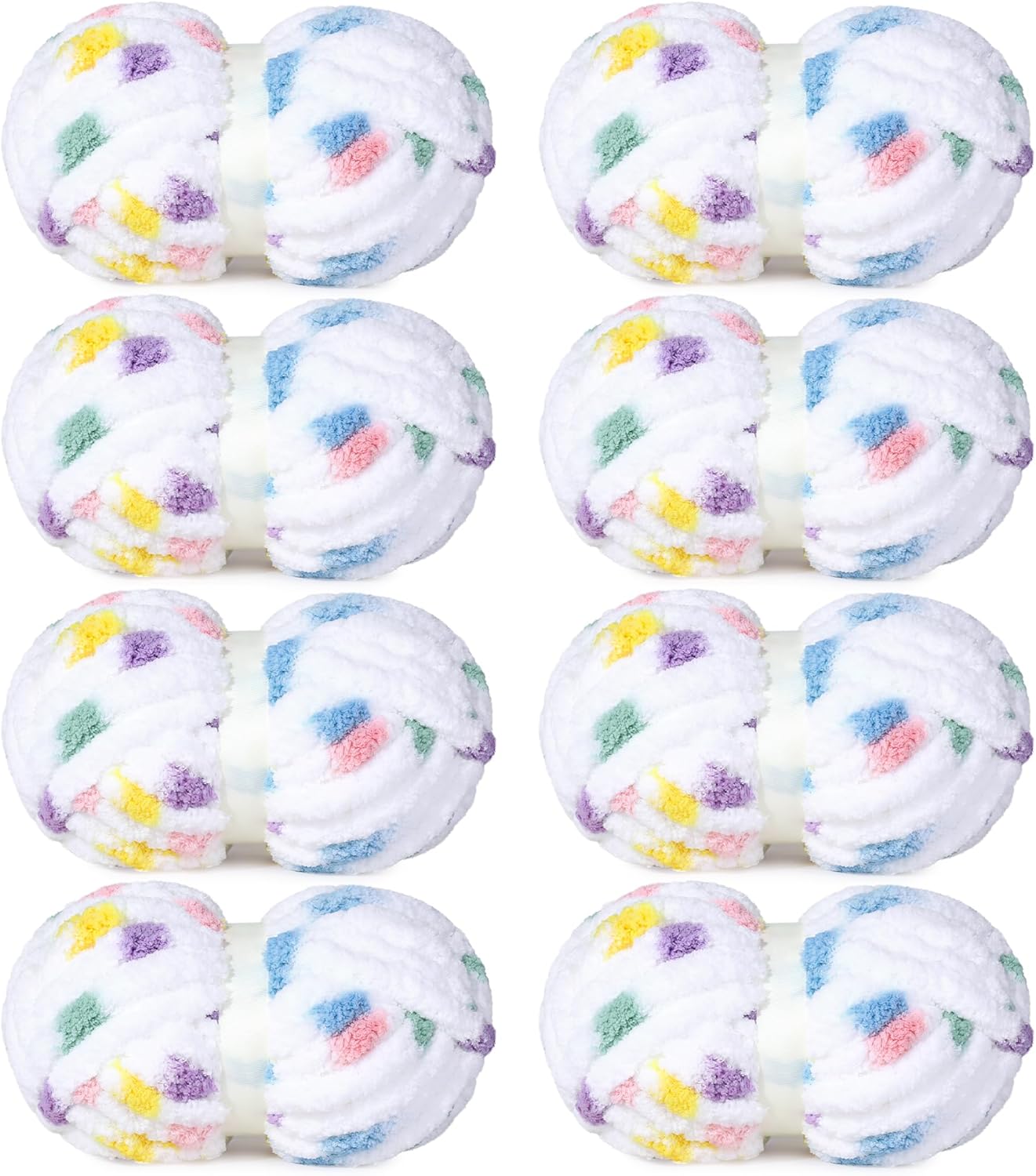 HOMBYS 8 Pack Giant Chunky Yarn for Cozy Knitting Projects