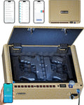 Biometric Gun Safe with Security Cable - Quick 4-Way Access