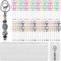 Beadable Keychain Bars Bulk 96 Pcs - DIY Keychain Supplies
