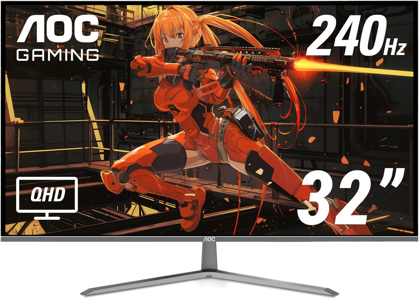 Immerse in High-Speed Gaming with AOC 32 QHD Monitor