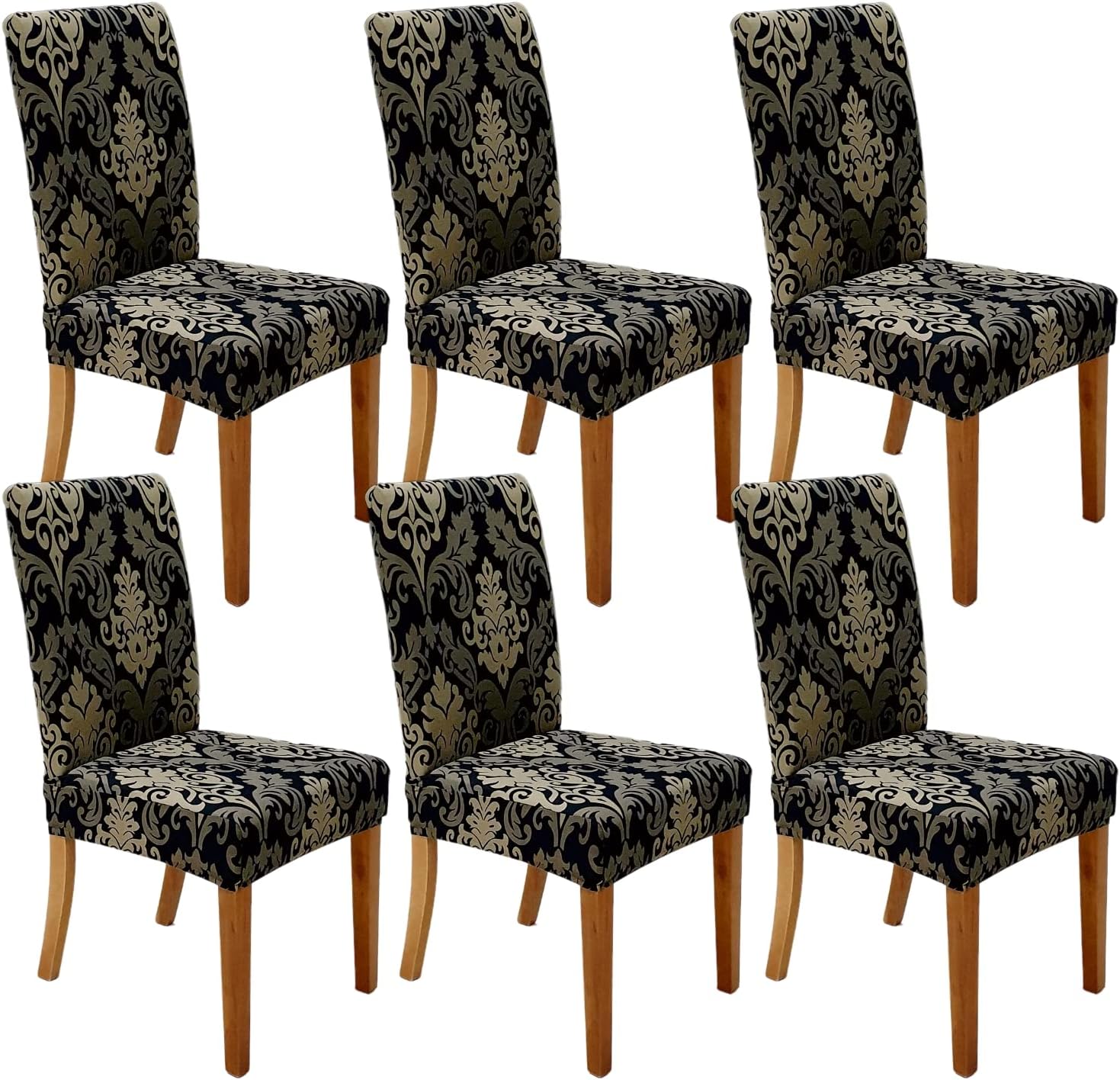 Stretch Dining Chair Covers for Home or Party - 6 Pack Set