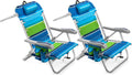 Homevative Beach Chair: 5 Positions & XL Cooler - Deep Sea