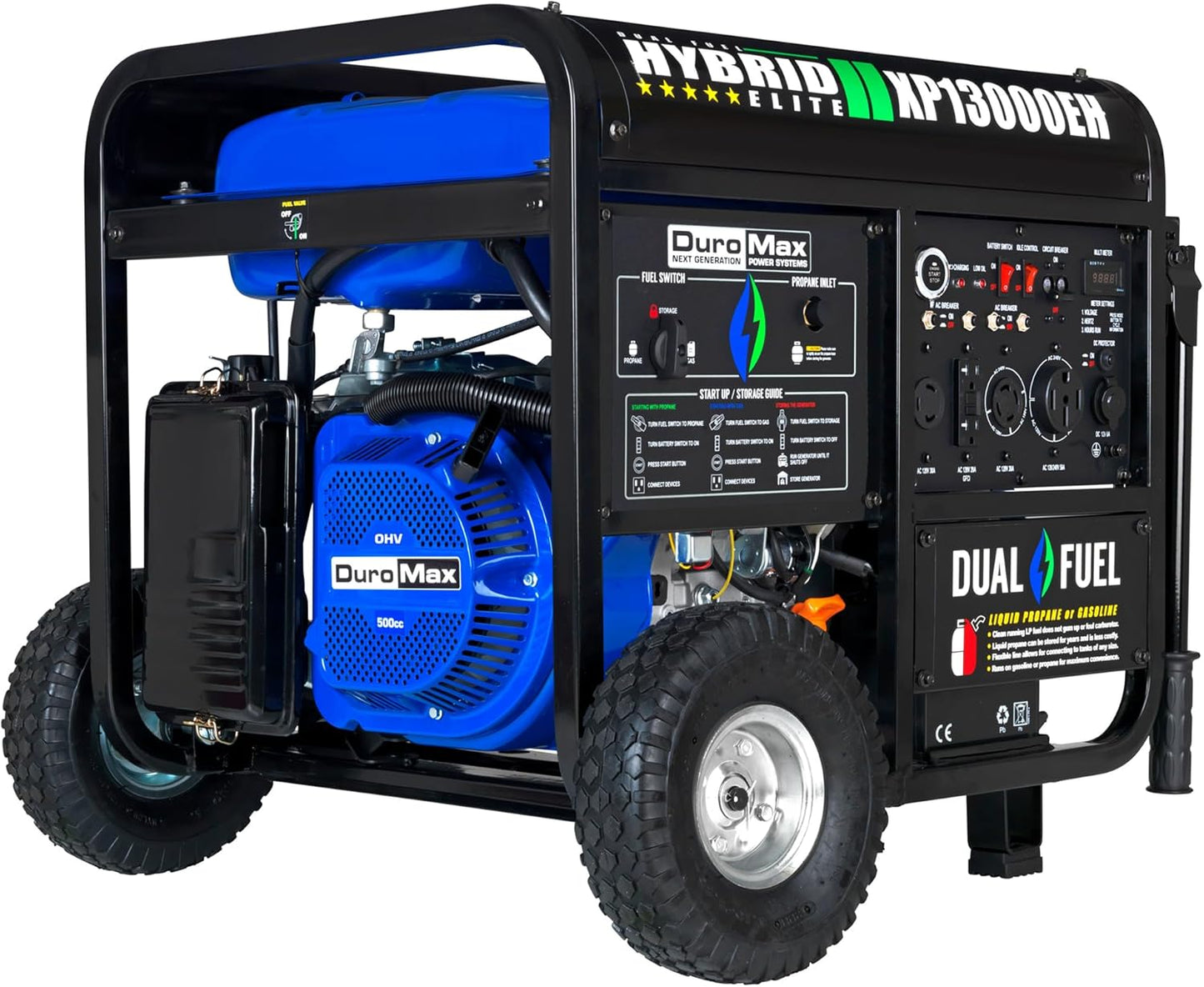 DuroMax Dual Fuel Generator - 13,000W Whole Home Backup