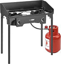 Double Burner Stove 150,000 BTU/hr Outdoor Propane - Heavy Duty