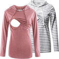 GINKANA Women's Nursing Hoodie Sweatshirt - Comfortable Nursing Knits