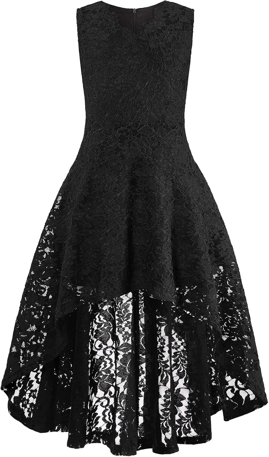 Girls Floral Lace Dress for Easter and Special Occasions