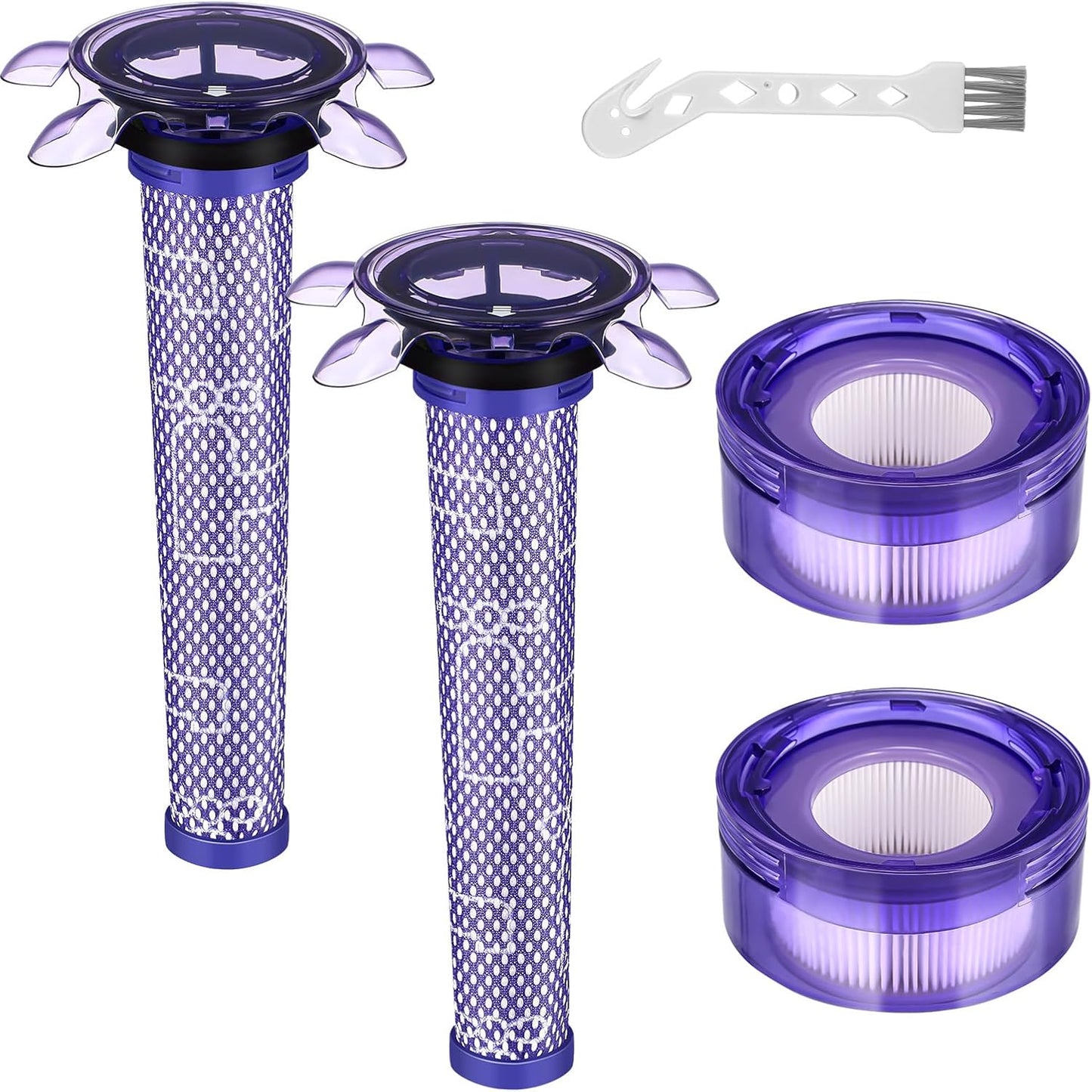 2-Pack Filter Kit for Dyson V8 & V7 Vacuums