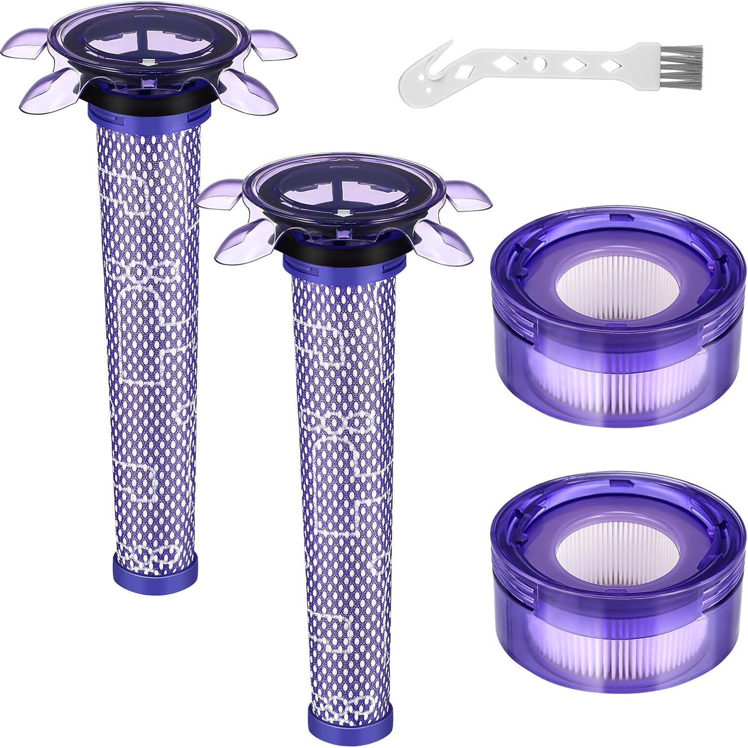 2-Pack Filter Kit for Dyson V8 & V7 Vacuums