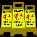 Children at Play Safety Signs by Juztec for Neighborhoods