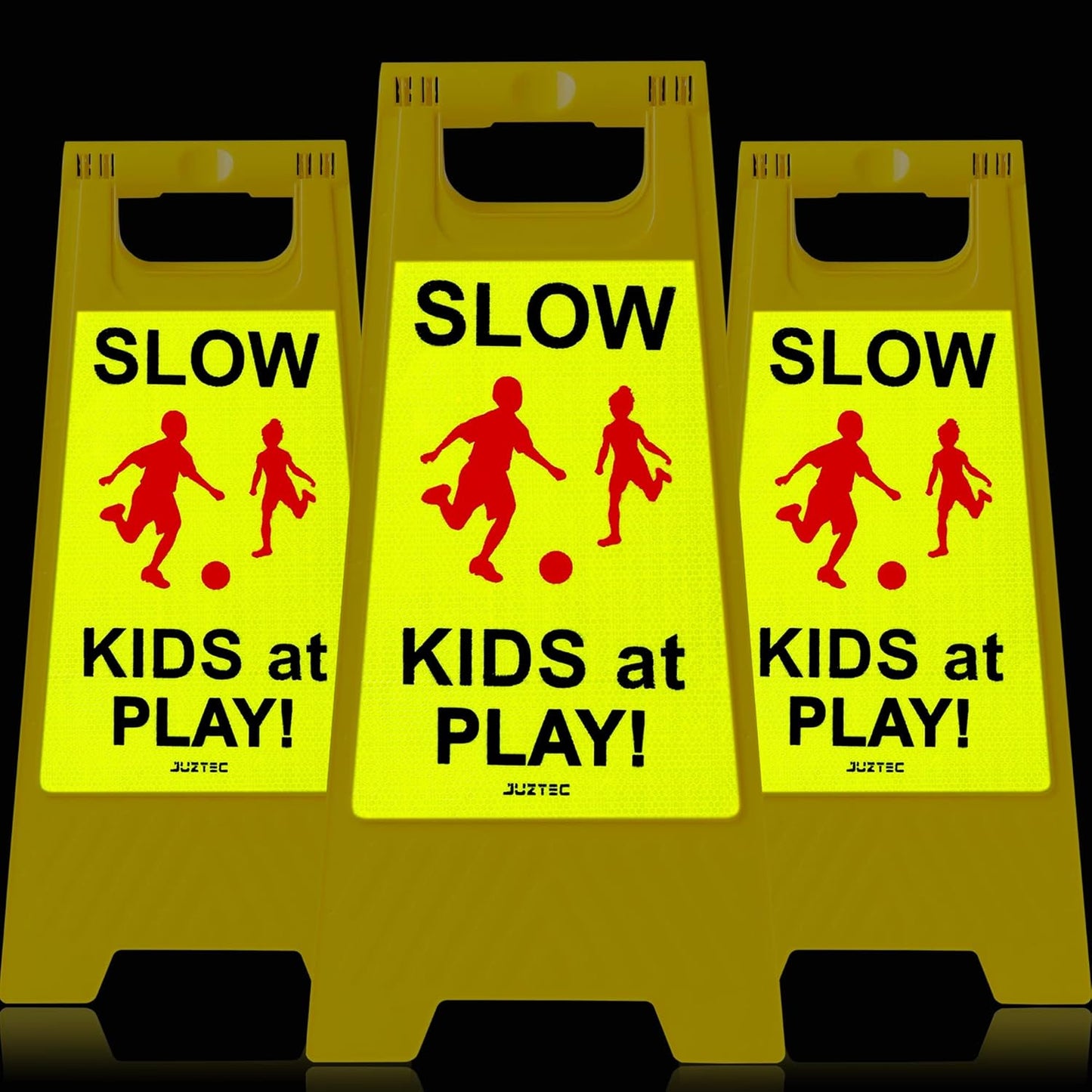 Children at Play Safety Signs by Juztec for Neighborhoods