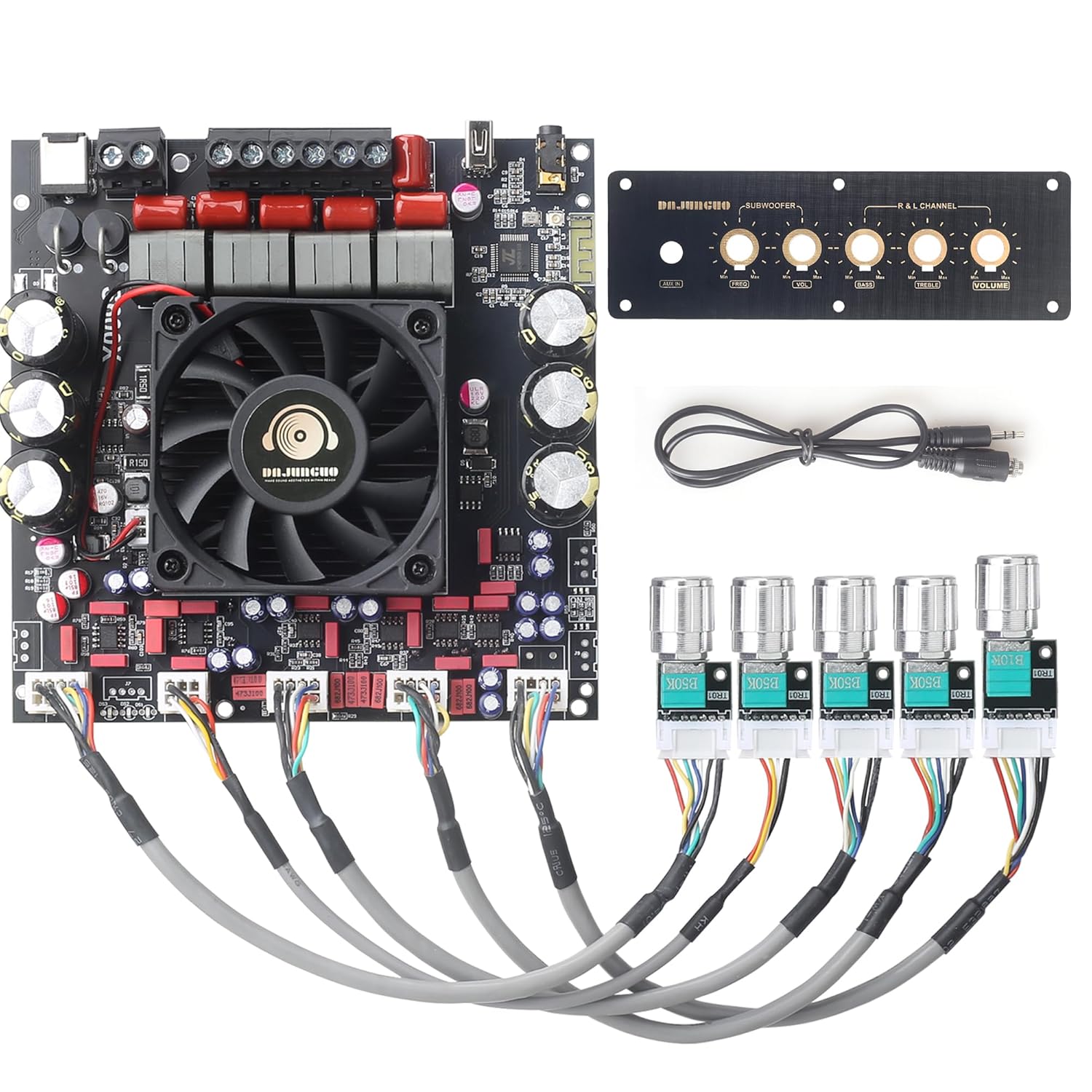 S600X-W Power Amplifier Board by DAJUNGUO: 2.1 Channel
