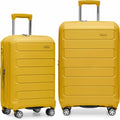 Yellow 2-Piece Pagosa Indestructible Hardshell Luggage Set - Travel