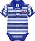 Stylish baby striped polo by Creative Knitwear for infants