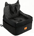 Dog Car Seat for Small/Medium Dogs Up to 35lbs - Elevated 6in Booster