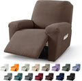 Recliner Slipcover 4 Piece Stretch Jacquard - Fitted Protection