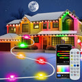 Smart Permanent Outdoor Lights for House - 60 RGB+IC, 100ft