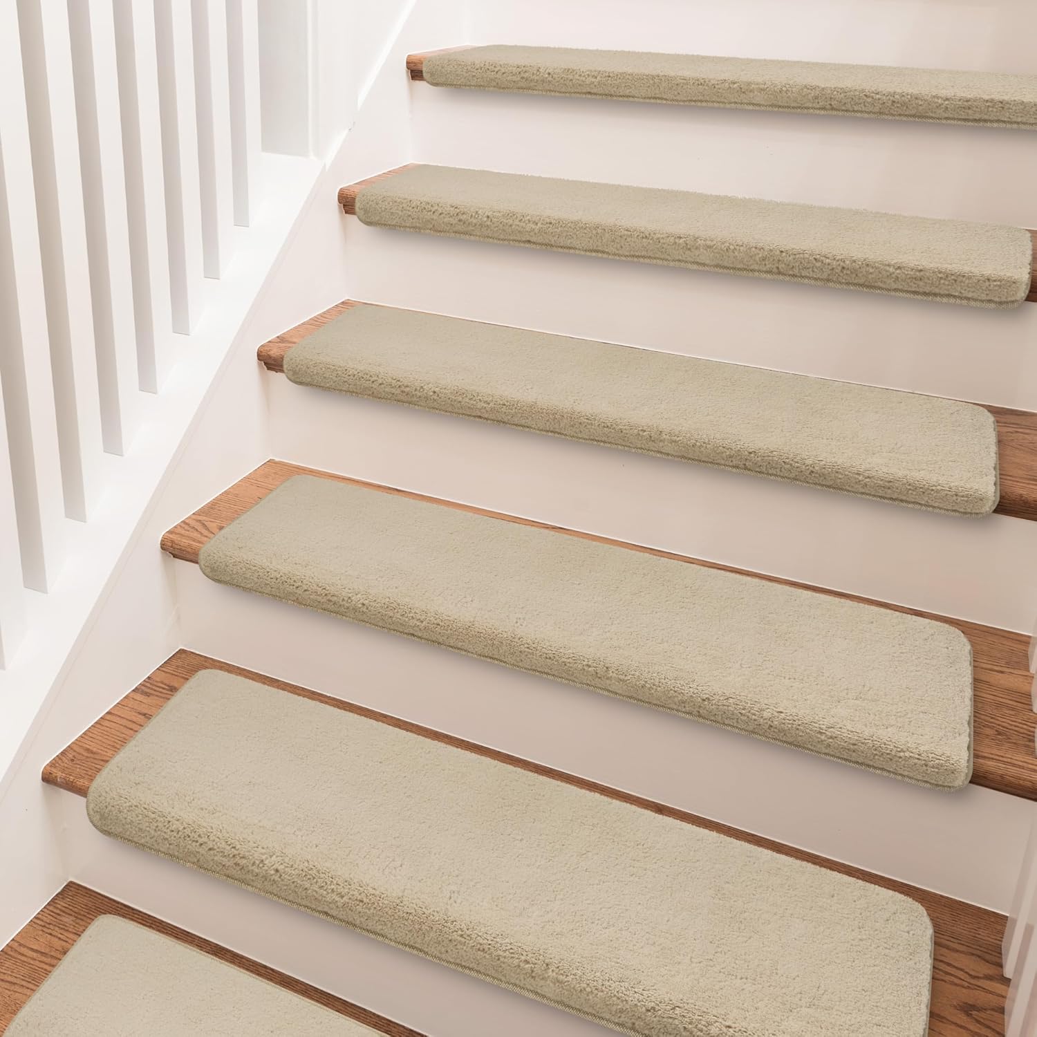 PURE ERA Carpet Stair Treads Ultra Plush Non-Slip Protectors