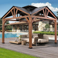 Modern Shade Cedar Wood Gazebo 12 x 12 for Outdoor Fun