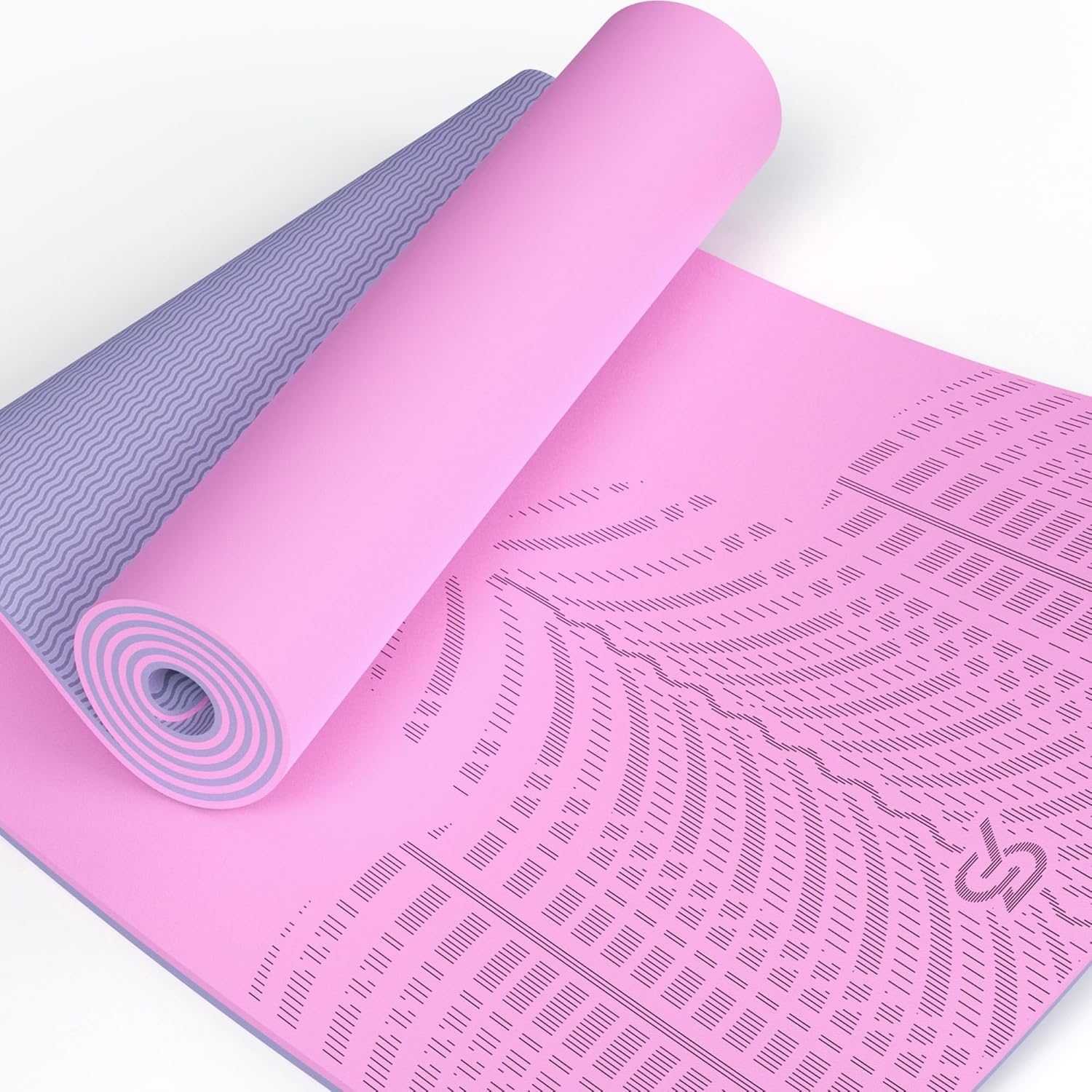 LOLLIPOP Thick Yoga Mat for Non-Slip Yoga and Pilates Workouts
