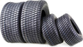 WANDA 4 Pack 16x6.5-8 & 24x12-12 Ride Lawn Mower Turf Tires - Turf