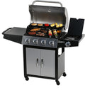 MASTER COOK 4 Burners Gas Grill, 52,000 BTU - Compact Family Grill