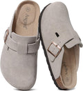 Genuine Suede Clogs for Women and Men - Comfort Cork Footbed