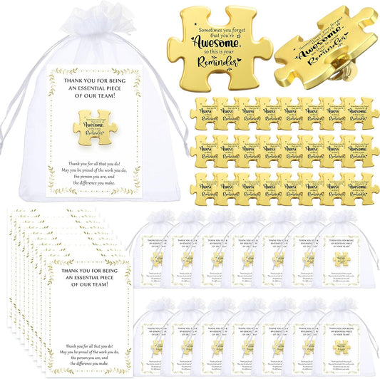 Employee Appreciation Gifts Puzzle Piece Lapel Pin Bulk Set