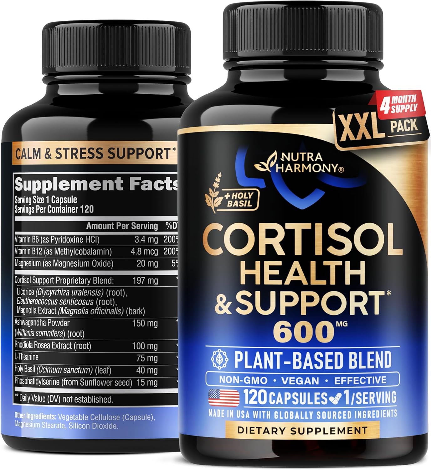 Cortisol Supplement for Women - Plant-Based Hormone Balance