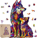 Wolf Puzzles for Adult 500 Piece Wooden Jigsaw - Family Challenge