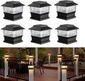50 Lumen Solar Post Lights 3 Modes Outdoor Deck Fence Post Cap Lights
