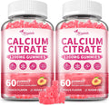 1200 mg Calcium Citrate Gummies for Bone Health - 60 Day Supply