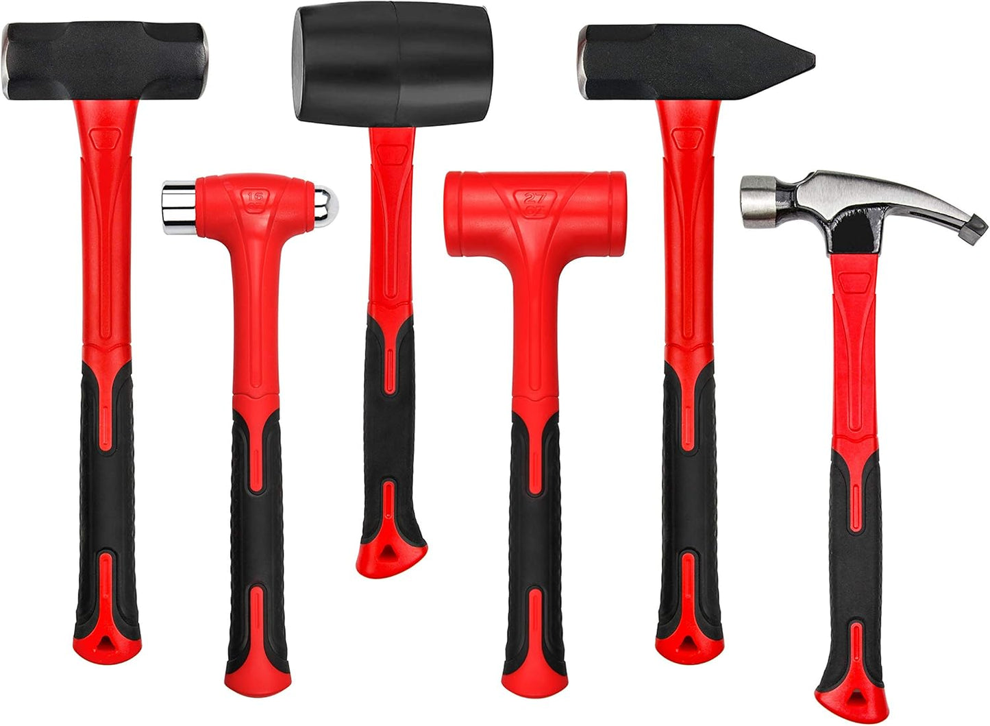 C&T 6-Piece Hammer Set for Metal Working and DIY Projects