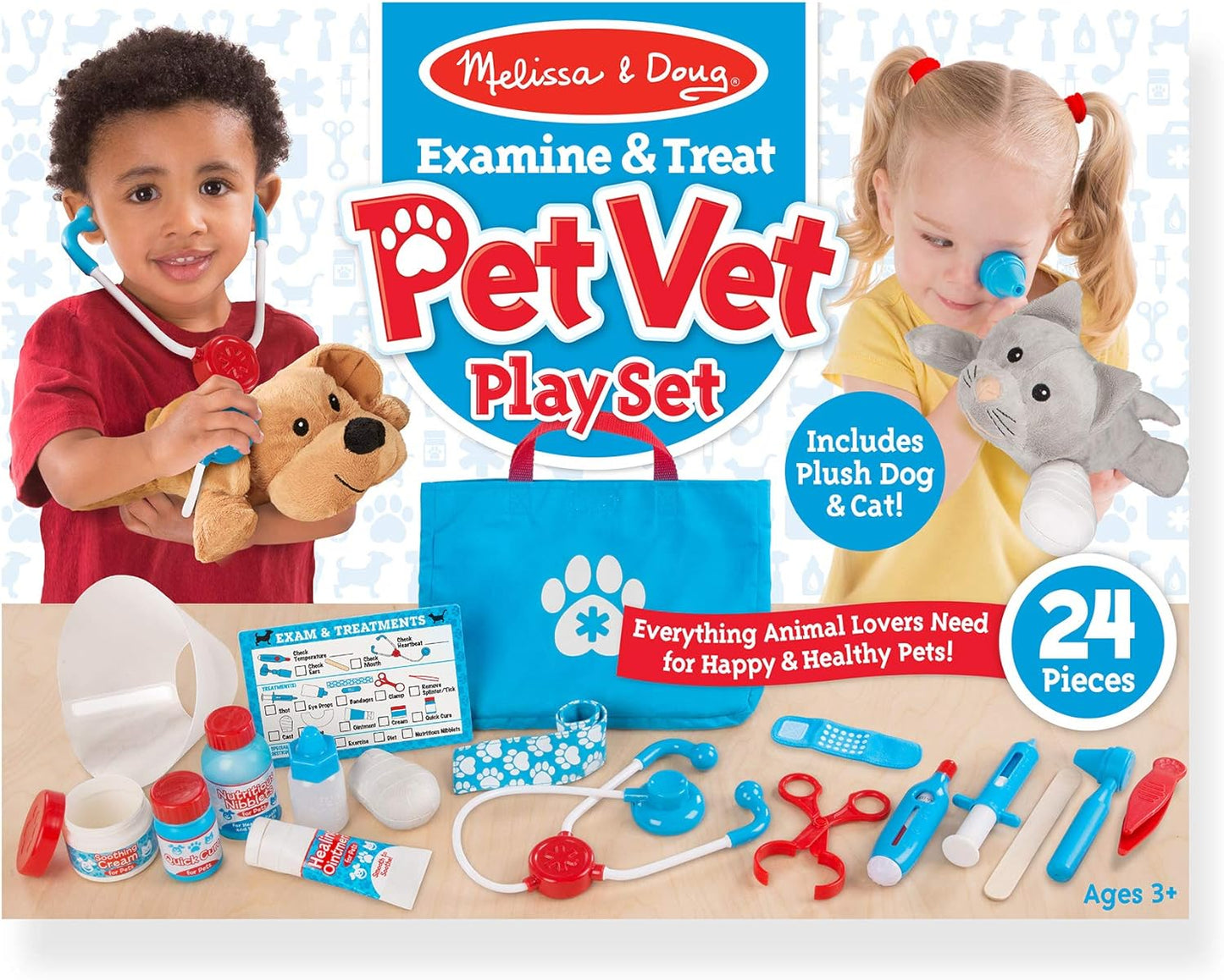 Melissa & Doug Pet Vet Play Set - Interactive Vet Kit