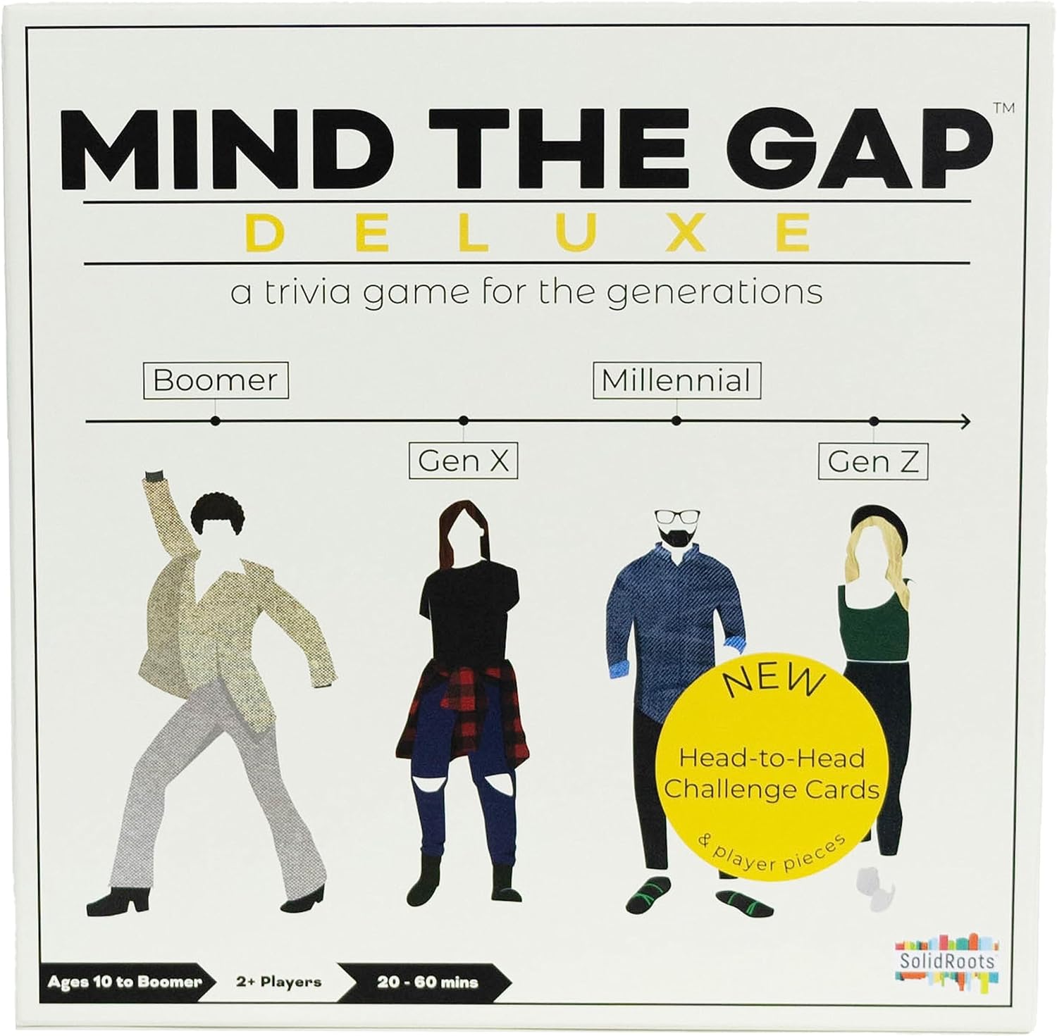 Mind The Gap Deluxe Trivia Game for All Generations Fun