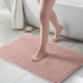 FRESHMINT Thick Chunky Chenille Bathroom Rug 24x36 - Plush Absorbent