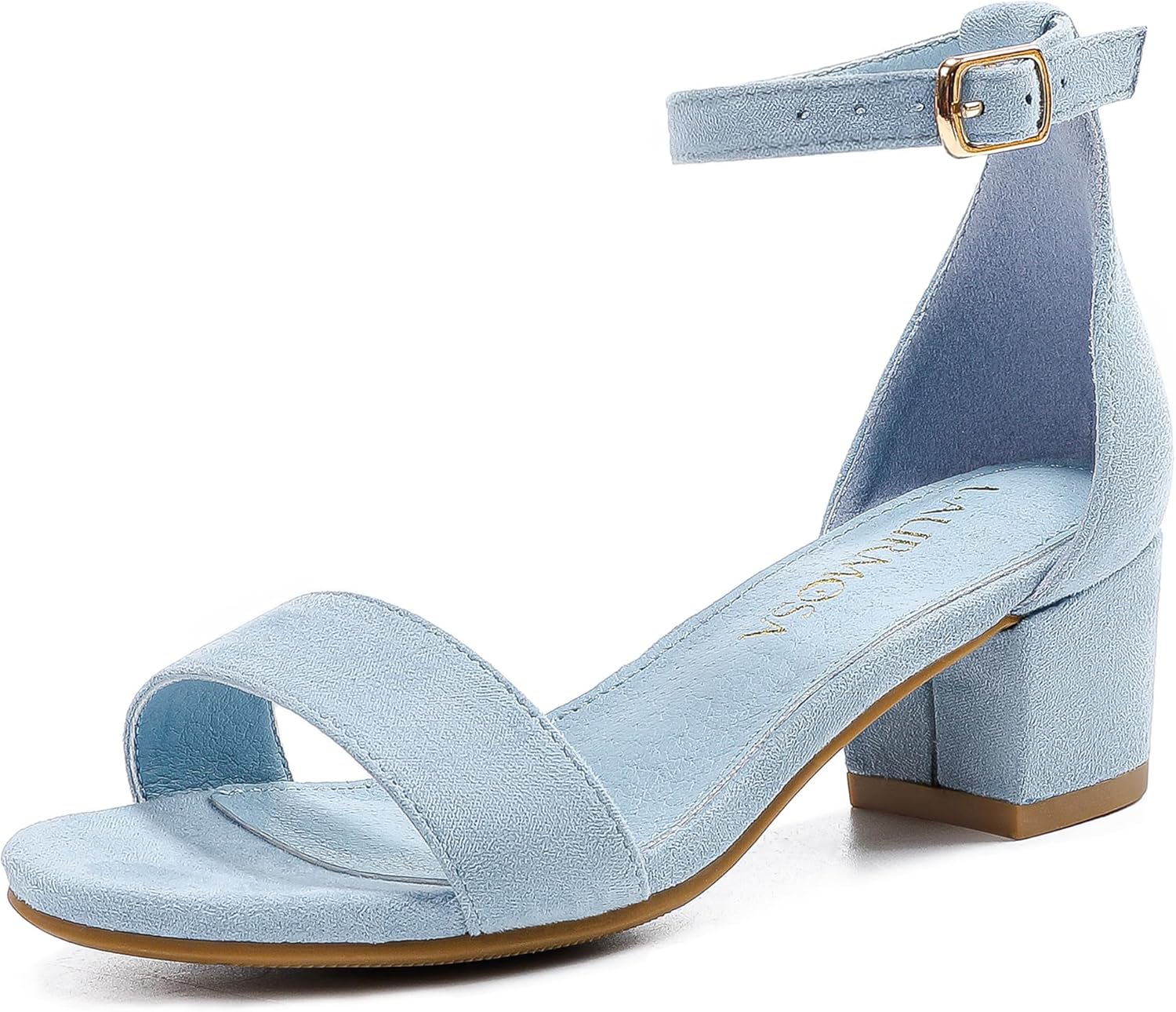Girls High Heels Sandal Open Toe Ankle Buckle Strap Dress Shoes