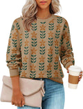 ZESICA Women's Long Sleeve Crewneck Sweater - Cute Oversized