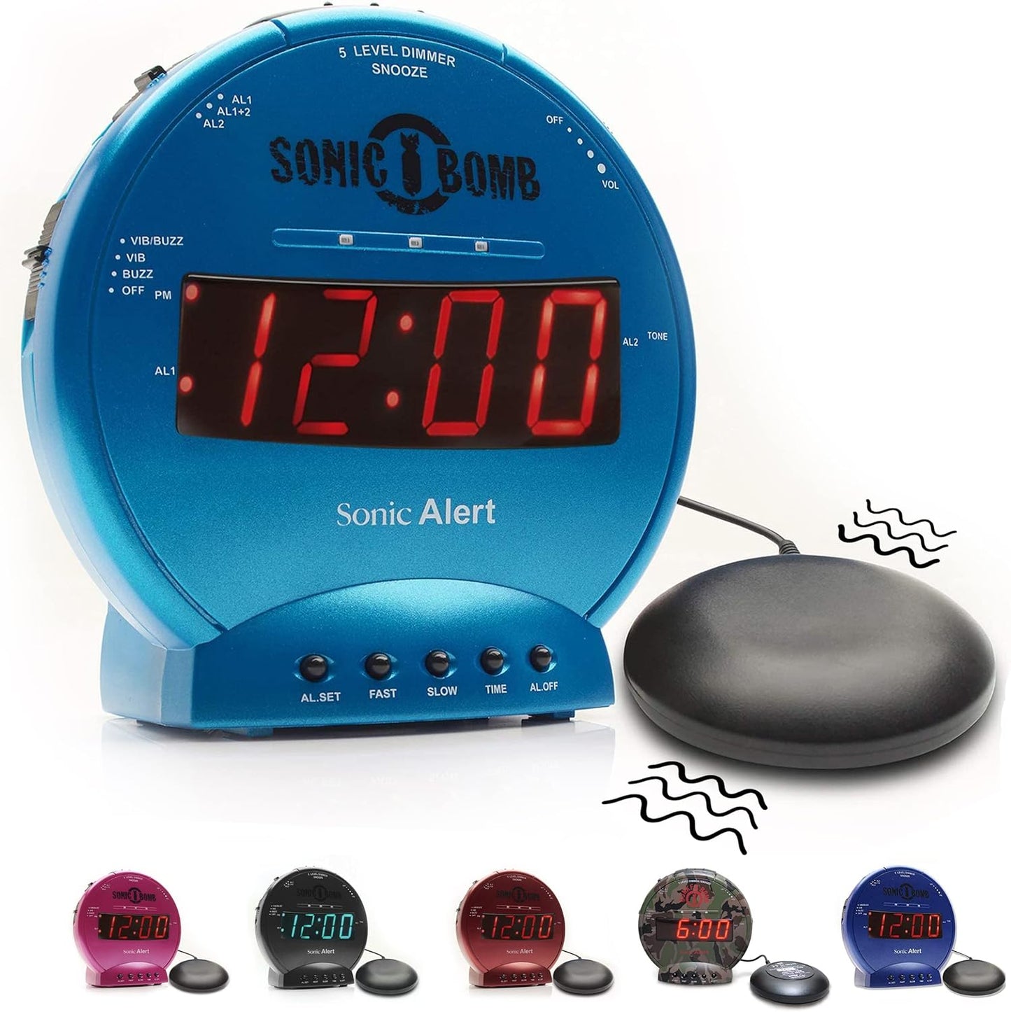 Sonic Alert Sonic Bomb Dual Alarm Clock with Bed Shaker Review