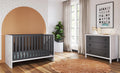 Child Craft Orbit Crib and Dresser Nursery Set - MidCentury