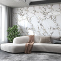 White Gold Marble Contact Paper Countertop Vinyl Wrap - Heat Resistant