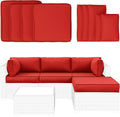 Outdoor Patio Cushion Covers 9 Pc Set - Durable UV Resistant