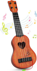 YEZI Kids Classical Ukulele Toy Brown - Beginner Musical Gift