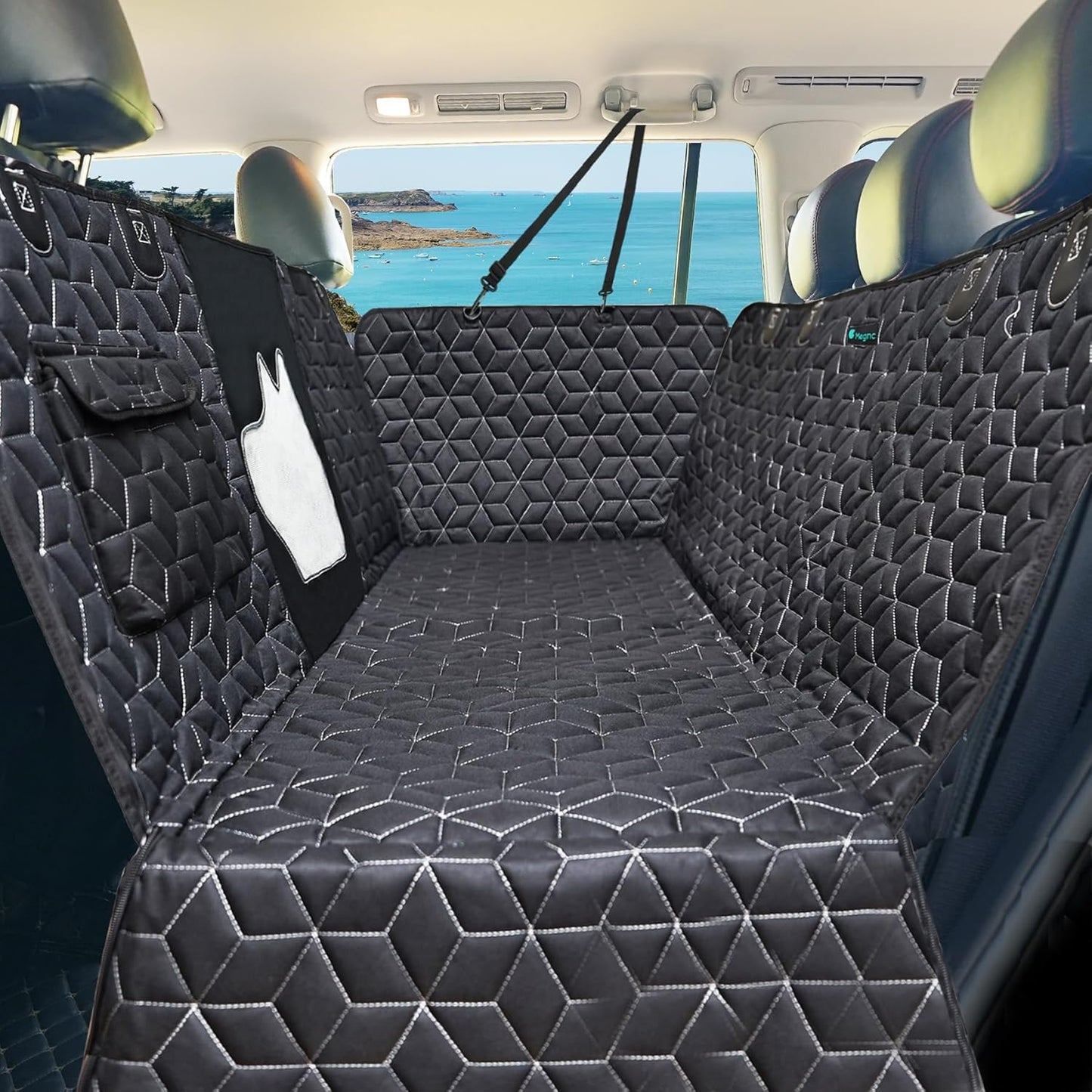 Dog Seat Covers for SUV Back Seat - Waterproof Hammock Style
